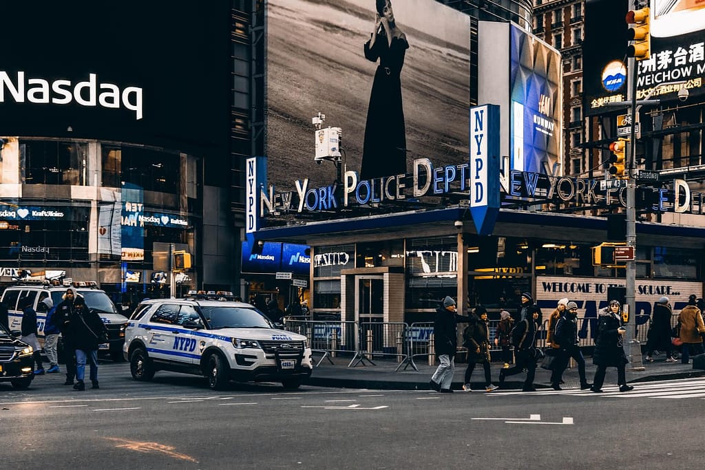 Nasdaq Advertisement on Street  